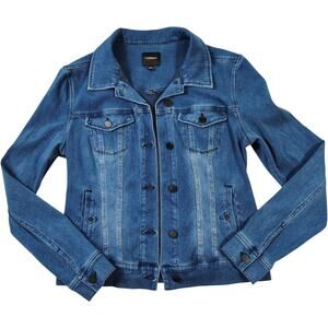 Liverpool Jeans Co. Women's Blue Medium Wash Denim Jean Jacket Size S